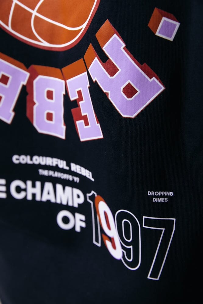 Colourful Rebel State Champ Hoodie | Black