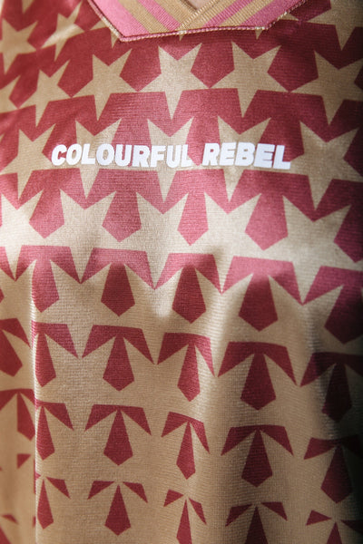 Colourful Rebel Tayla Star Football Tee | Light yellow 