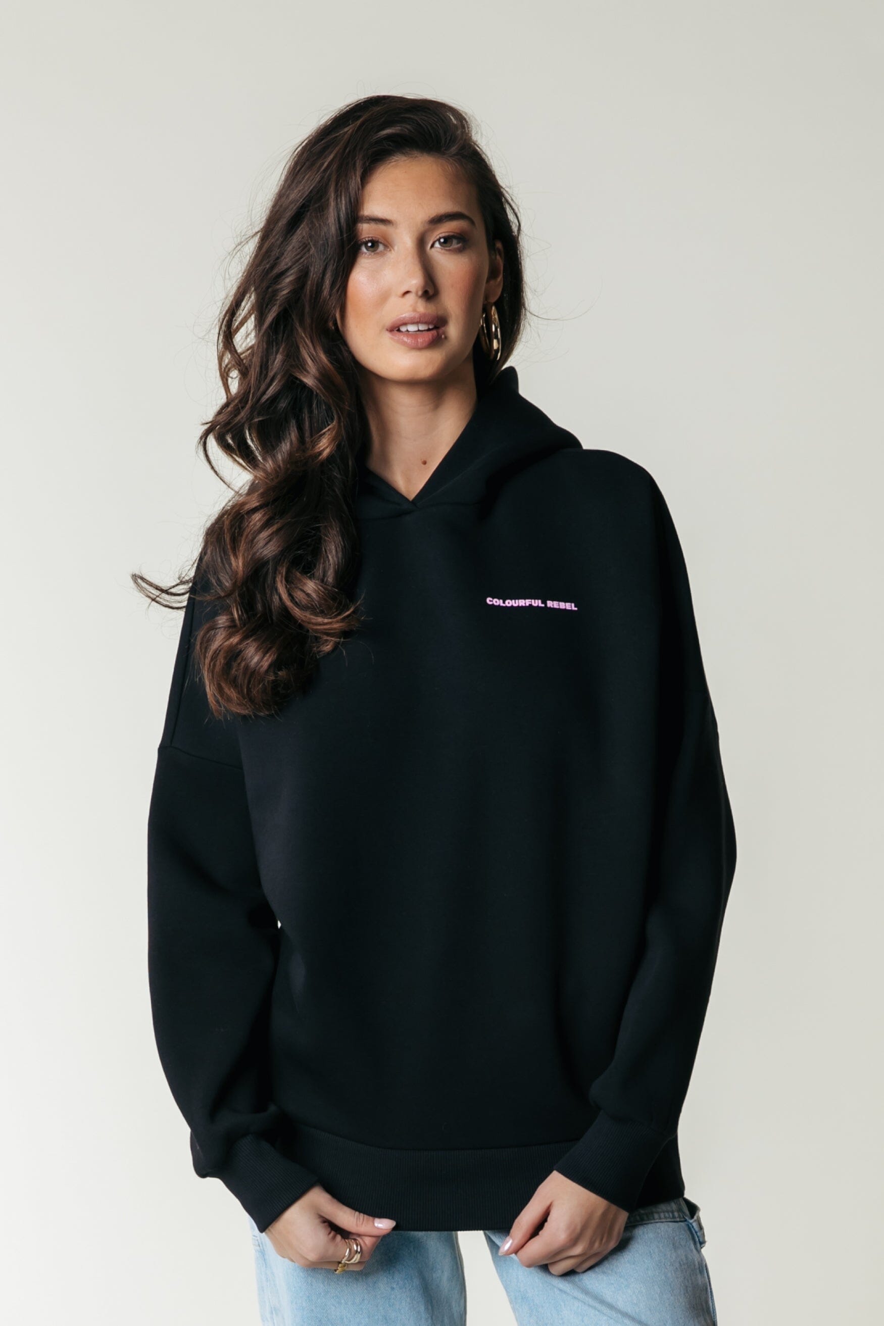 Colourful Rebel World Hoodie | Black