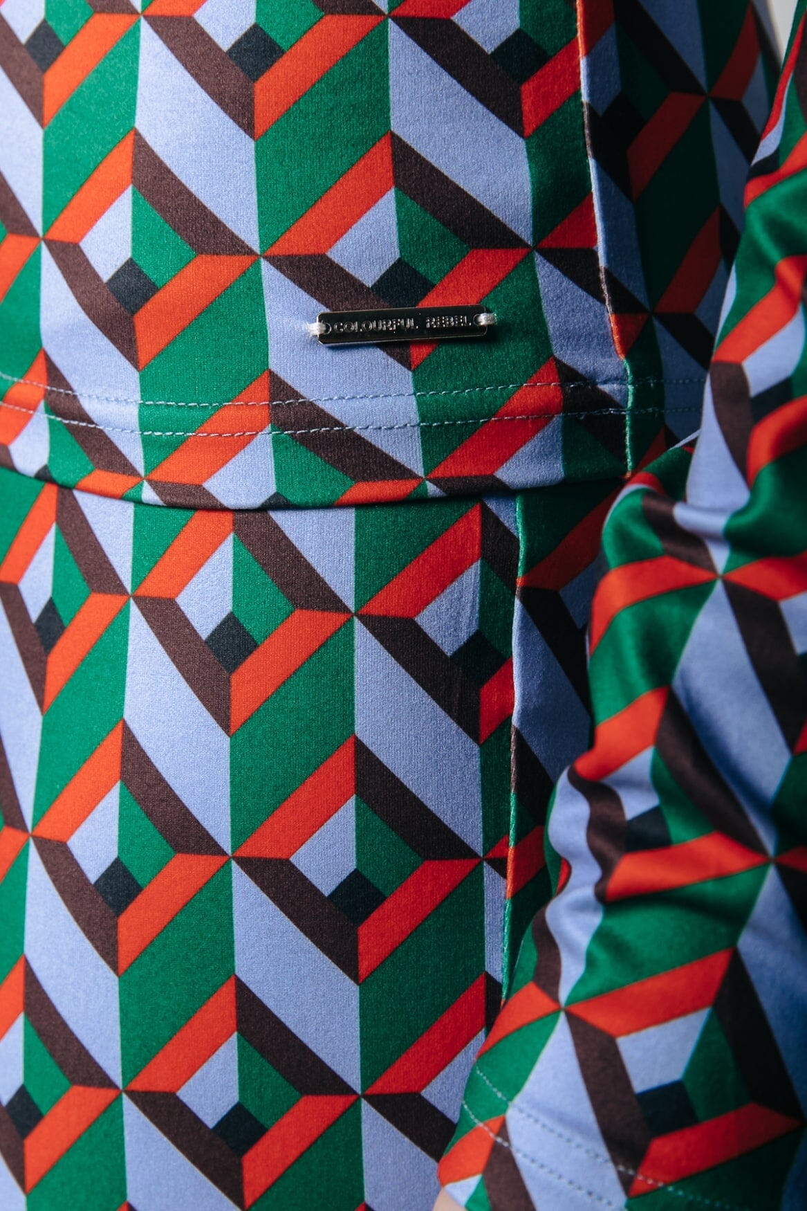 Colourful Rebel Neyo Graphic Peached Turtleneck Top | Multicolor