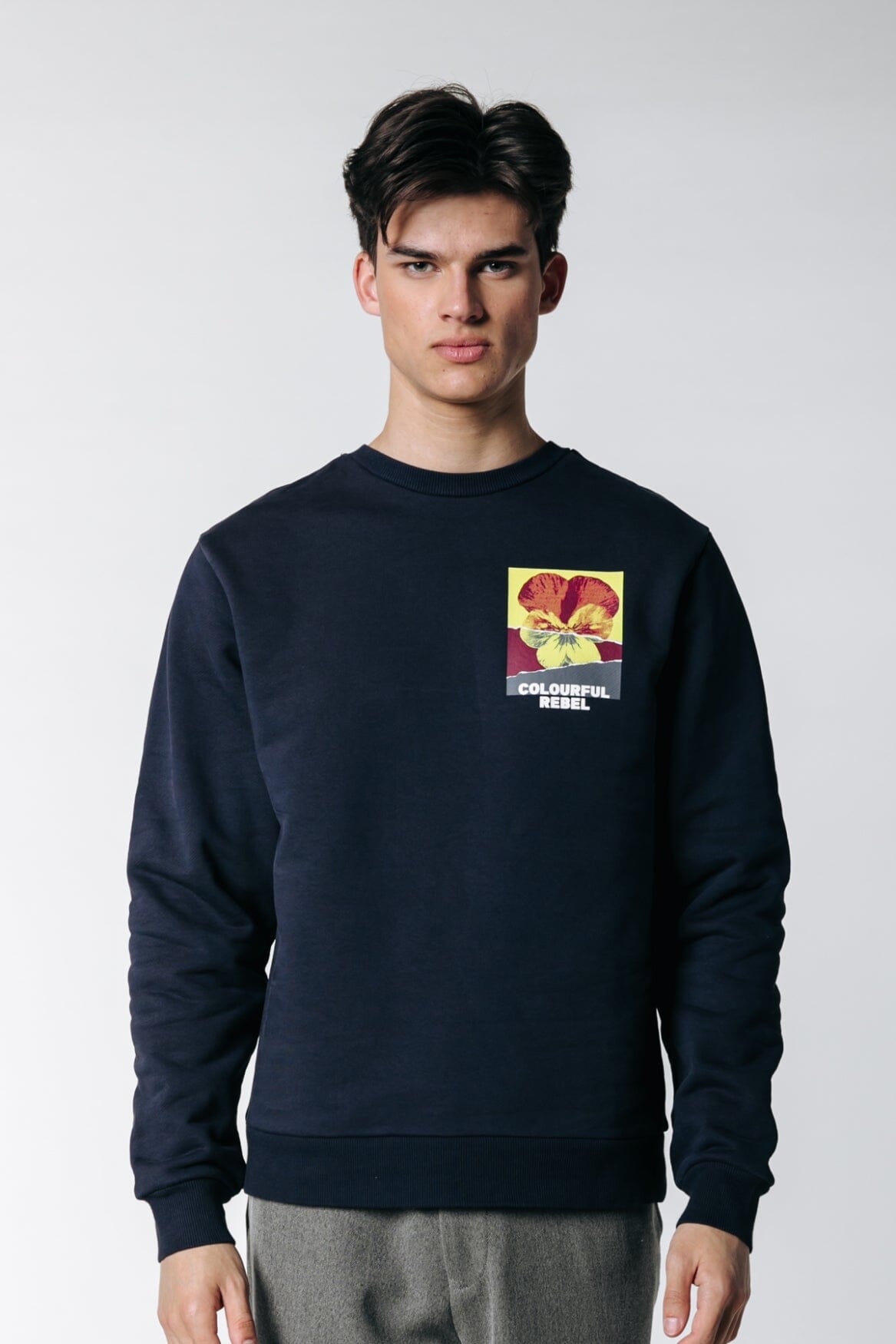 Paper Violas Sweat Navy Colourful Rebel