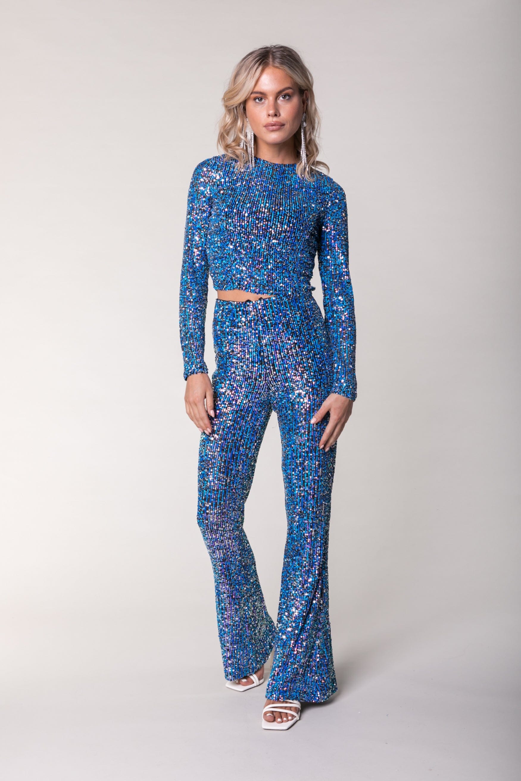 colourful sequin top