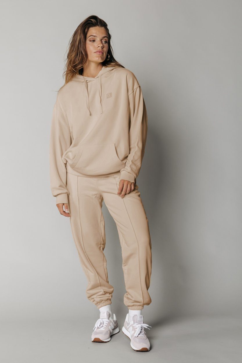 Colourful Rebel Uni Pintuck Loose Fit Sweat Jogger | Sand 8720603227964