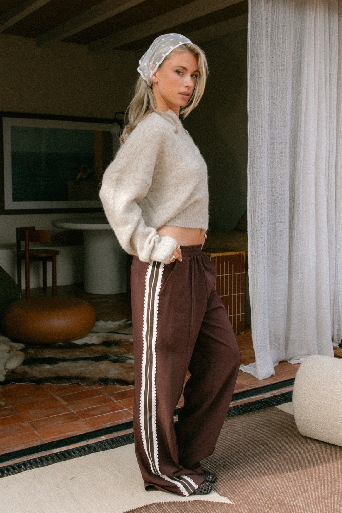Tibby Tape Pants | Brown
