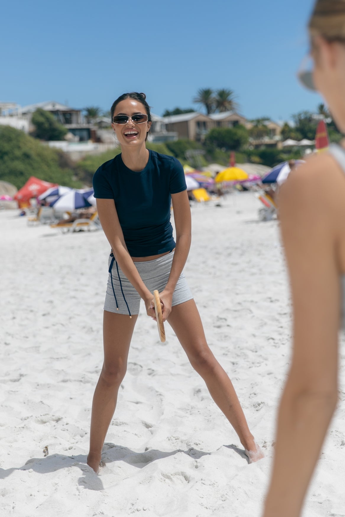 Figurbetontes T-Shirt | Dunkelblau