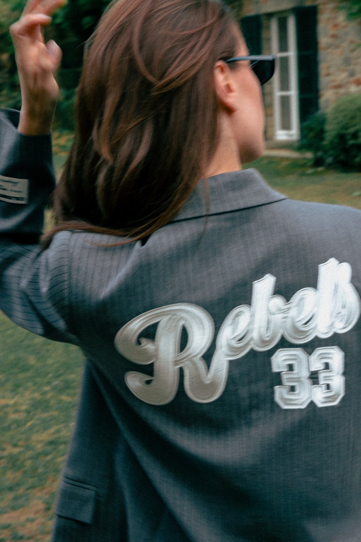 Jesra Stripe Blazer | Grey