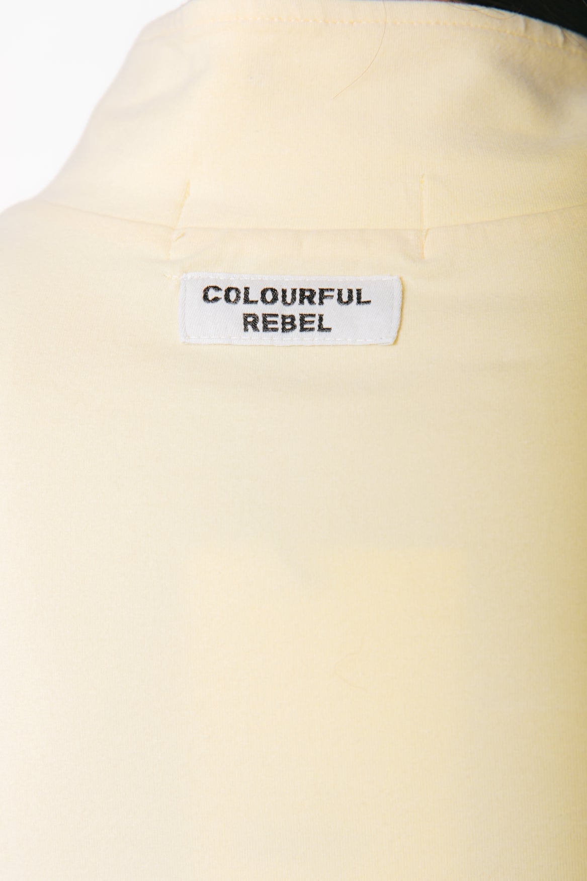 Fitted Zip Top | Soft yellow