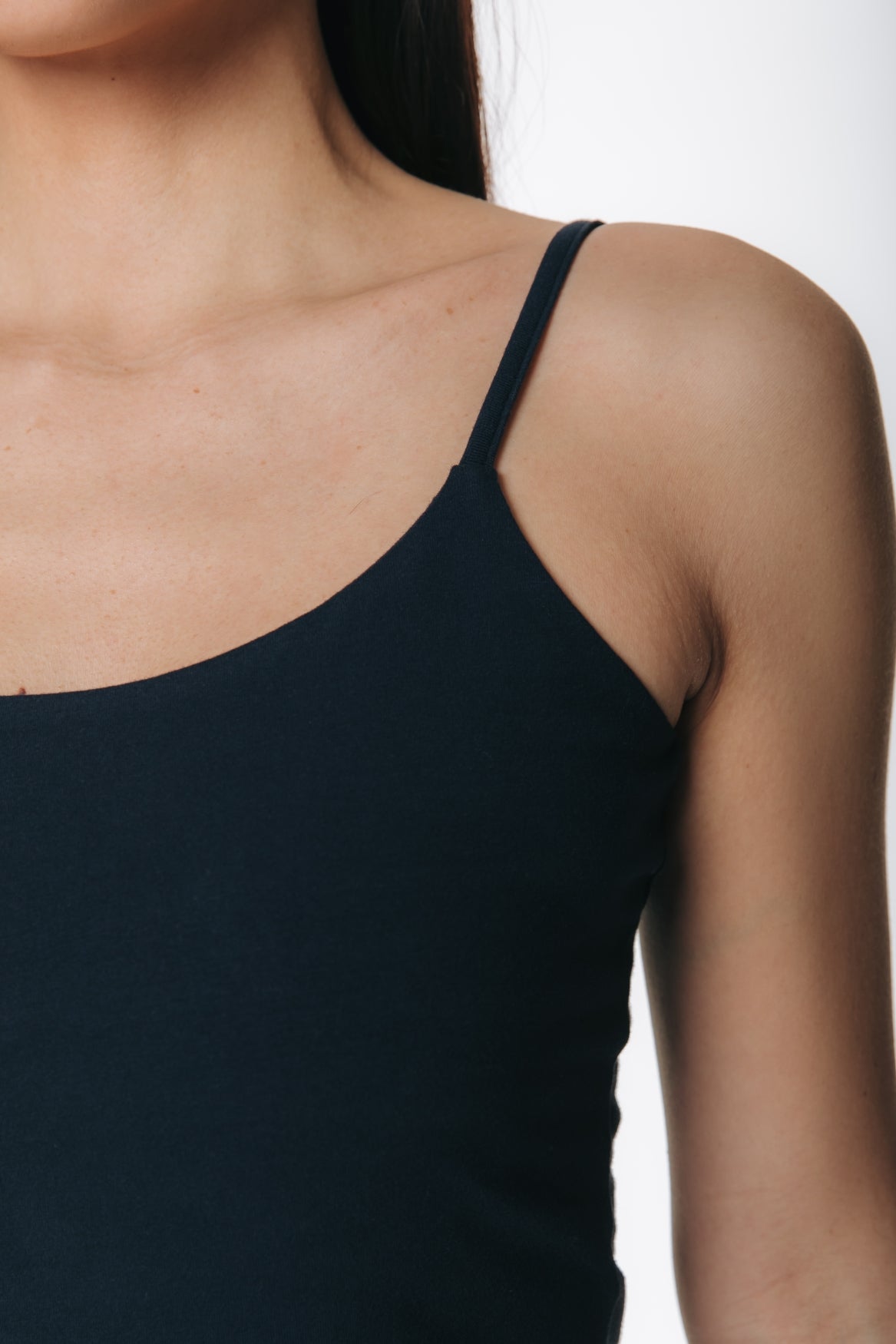 Fitted Strap Top | Dark Navy