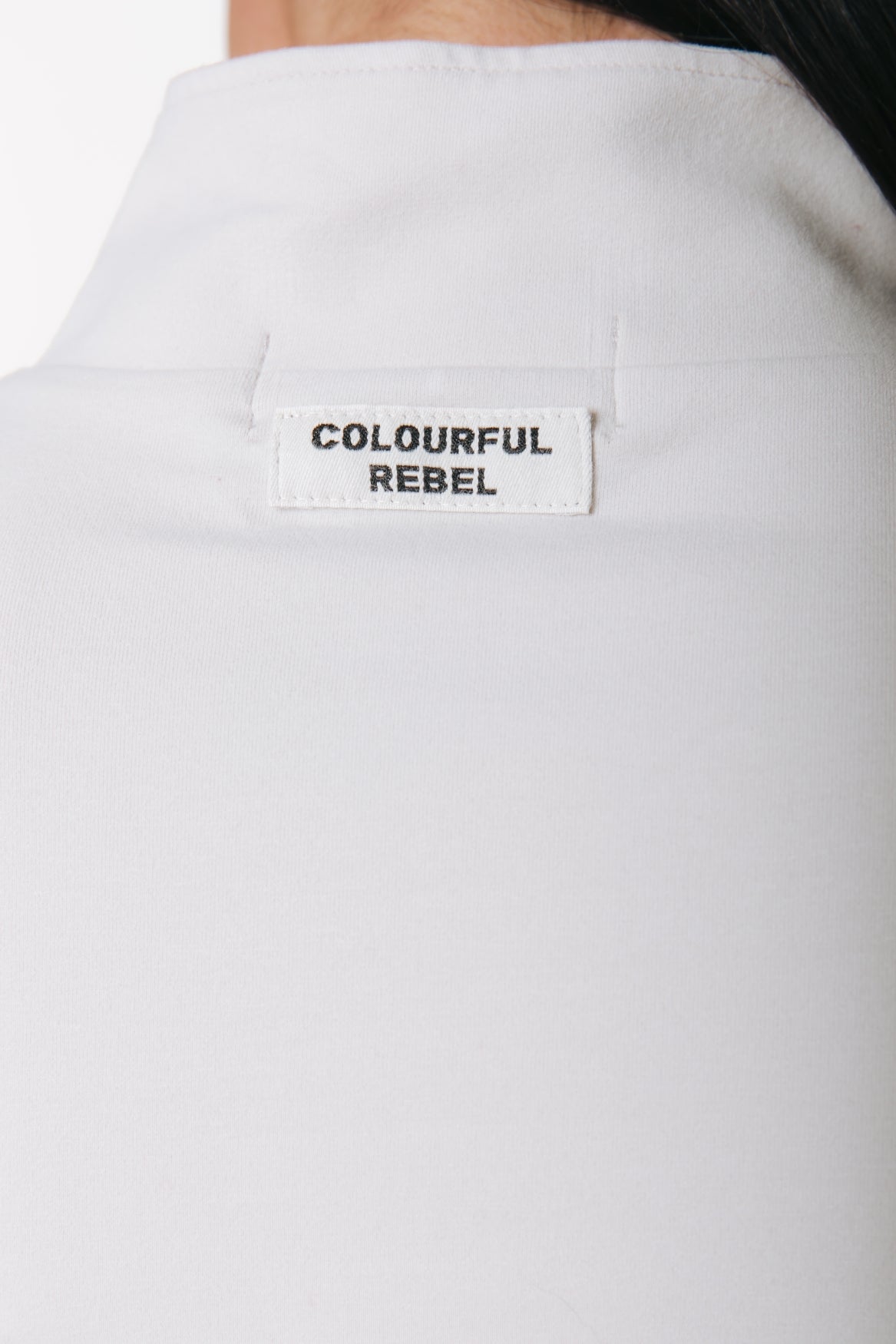 Figurbetontes Oberteil mit Reißverschluss | Stein