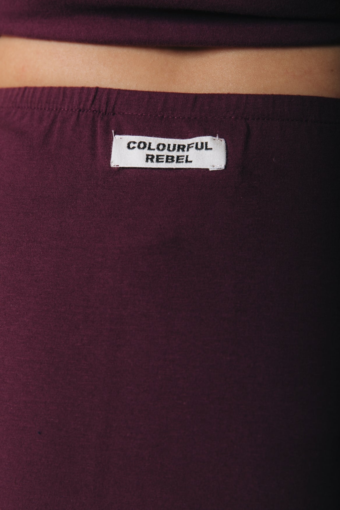Fitted Maxi Skirt | Merlot Red