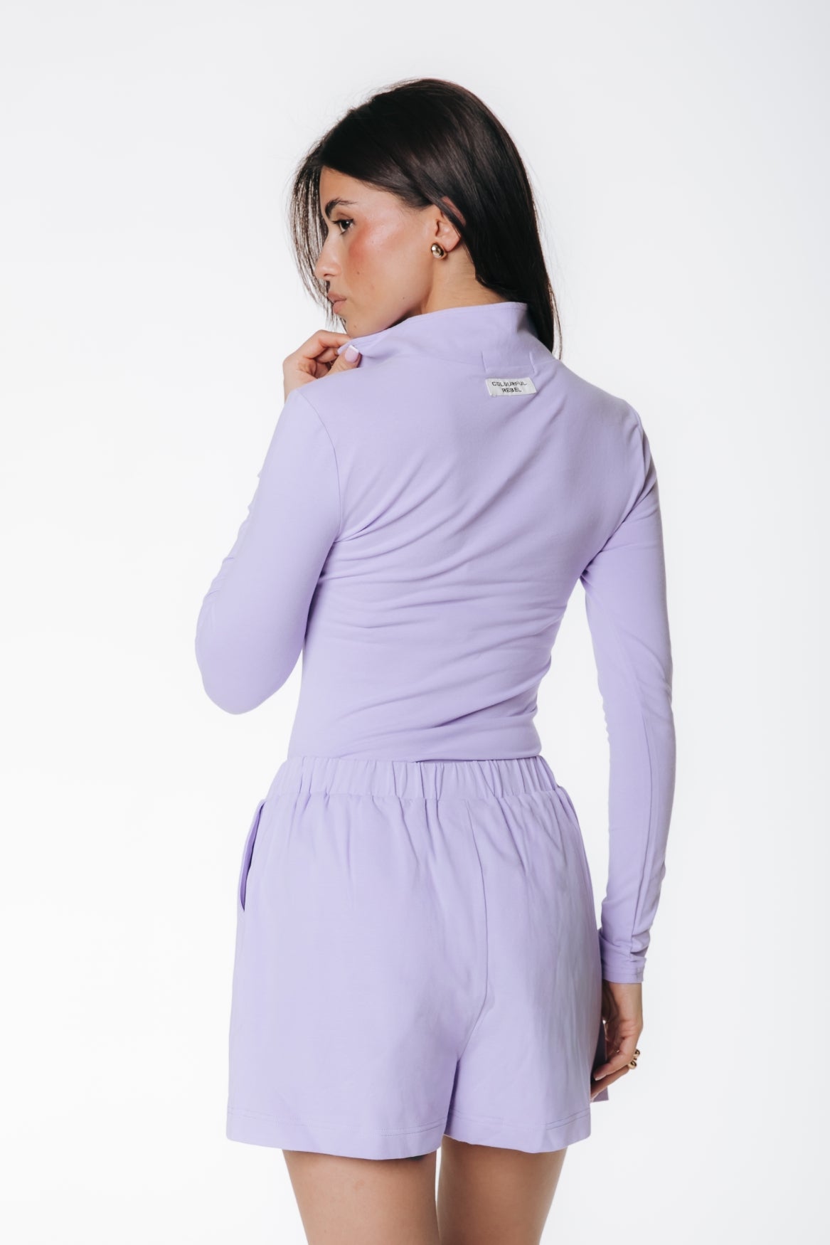 Fitted Zip Top | Lilac