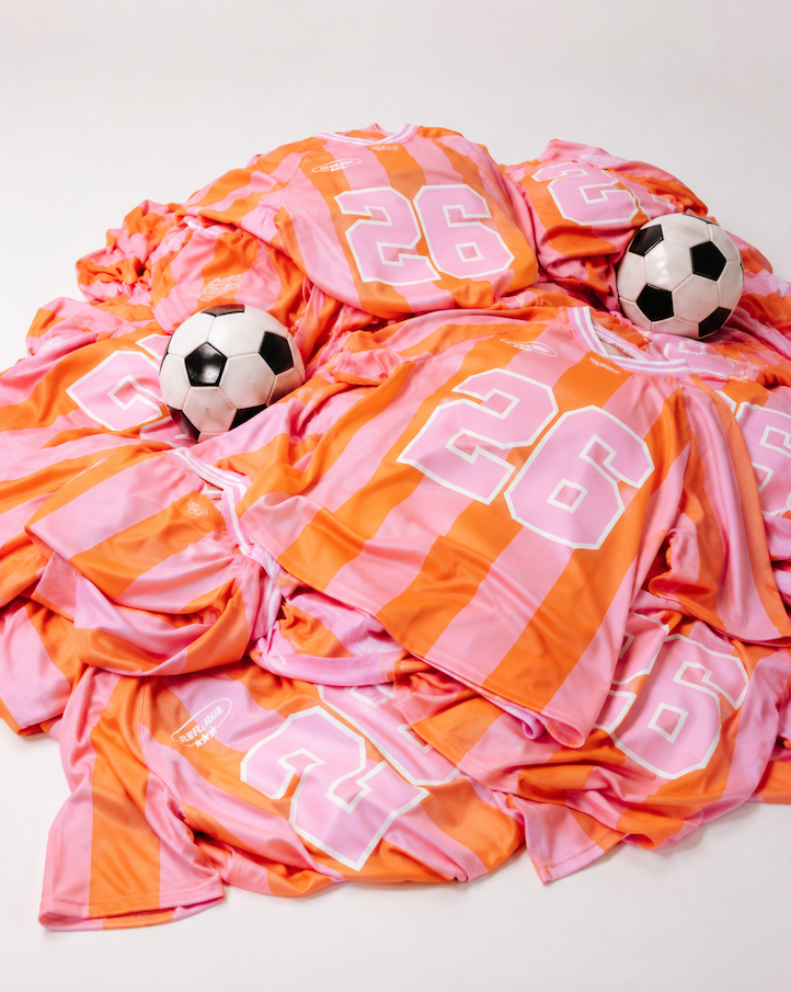 World Cup Mesh Football T-shirt | Pink/Orange