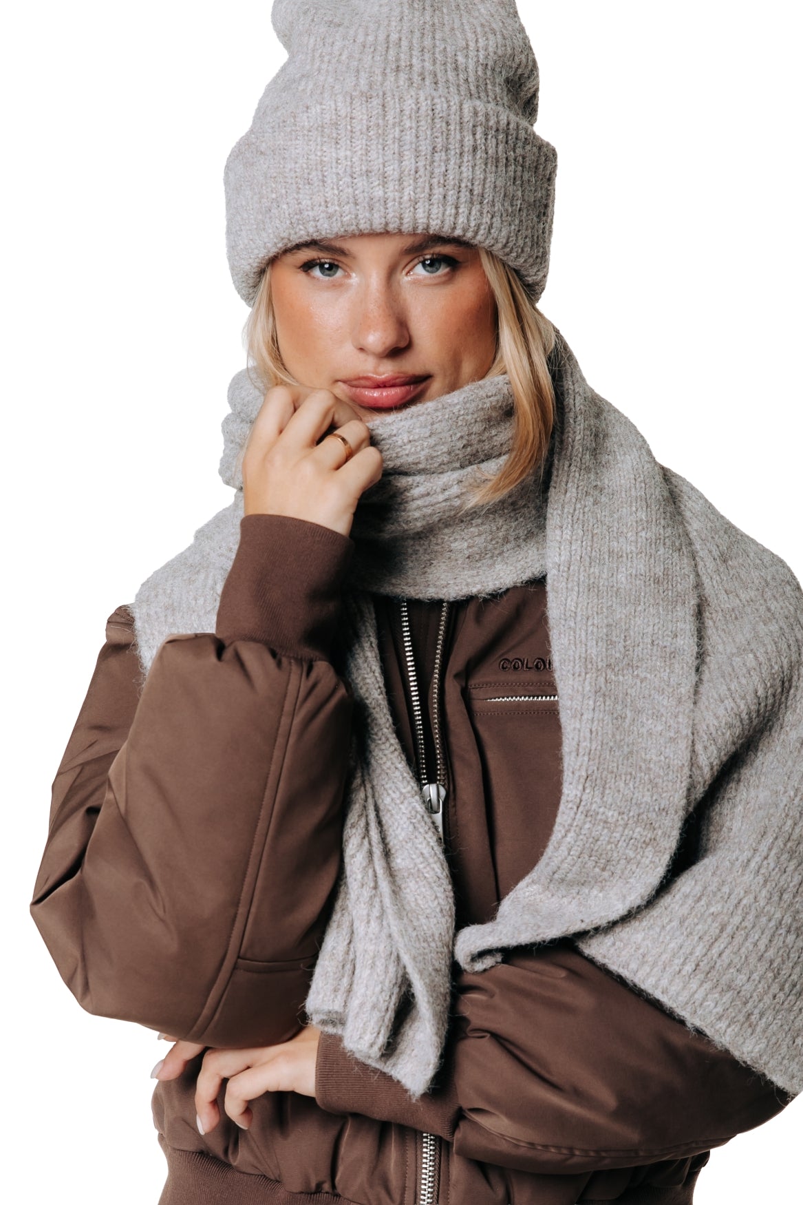 Knitted Beanie | Beige