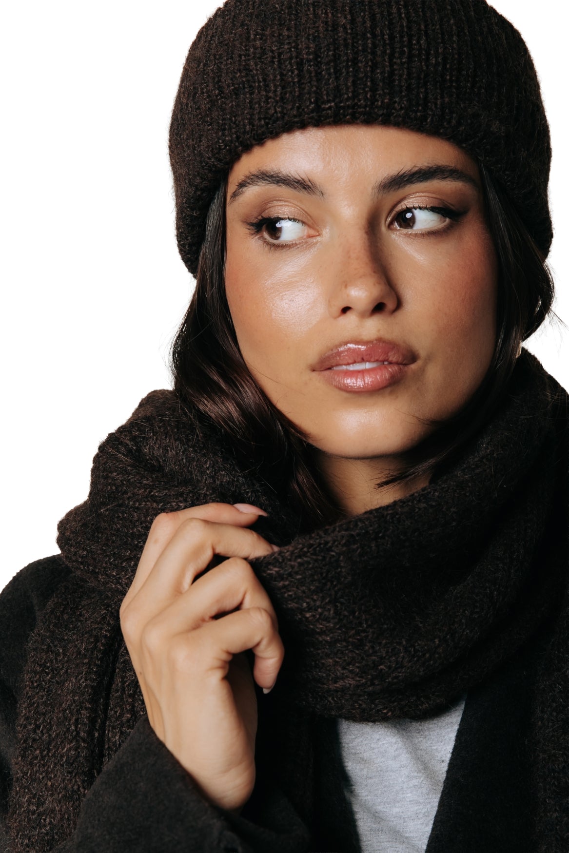 Uni Knitted Beanie | Brown