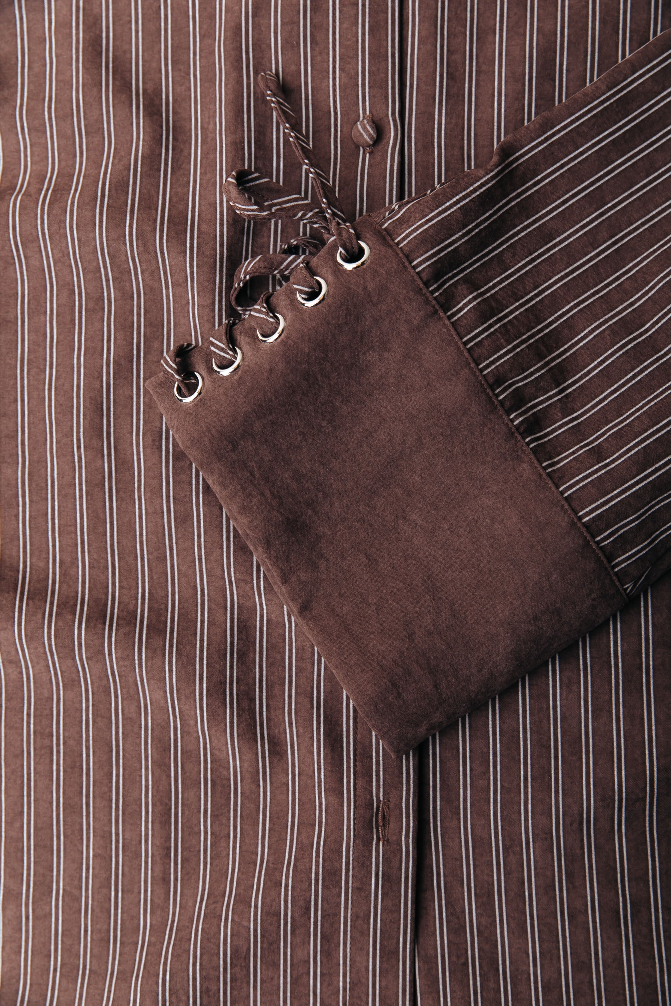 Illy Striped Blouse | Brown