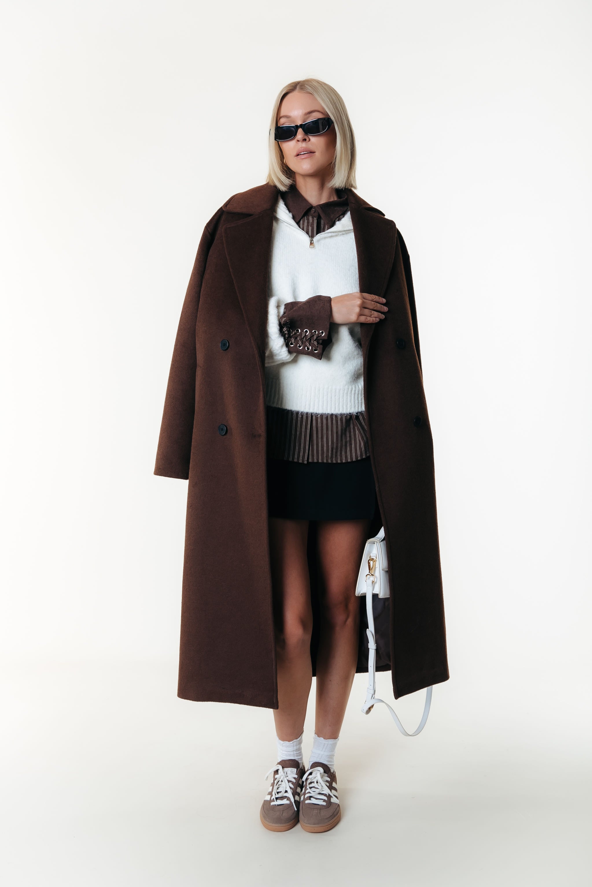 Illy Striped Blouse | Brown