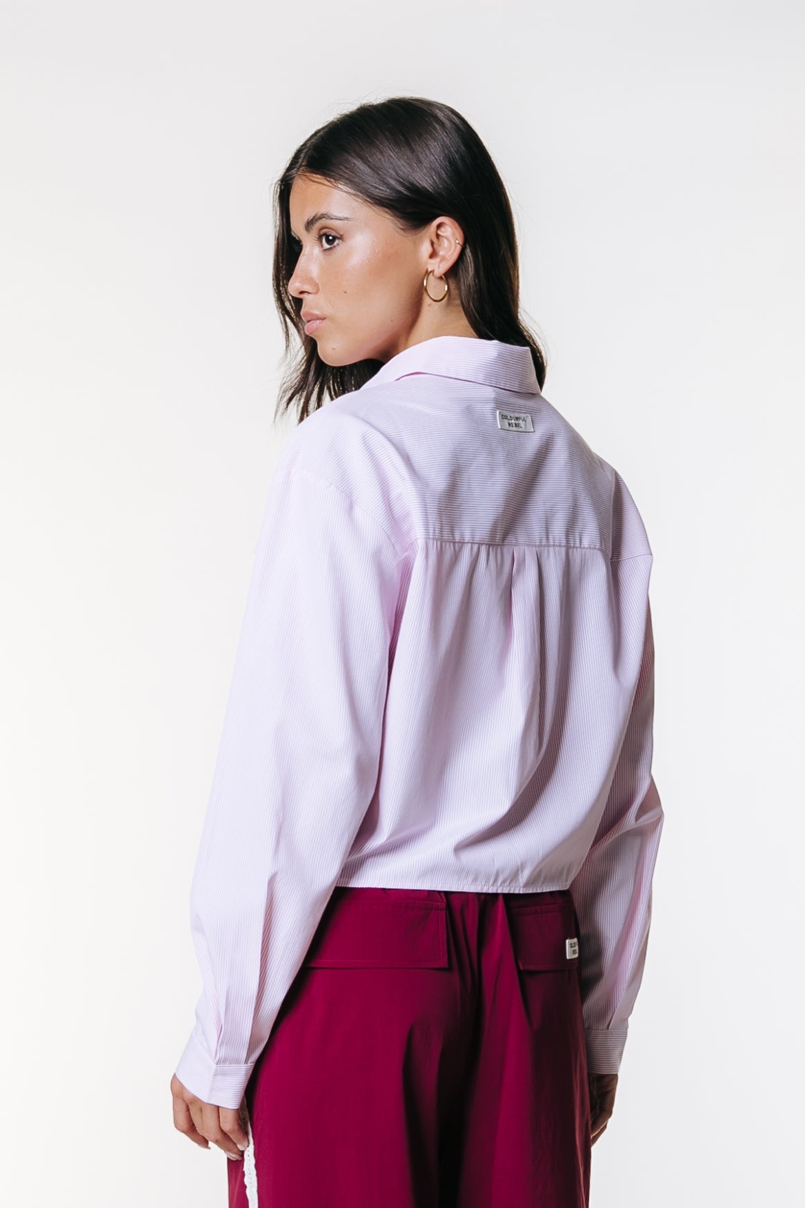 Febe Striped Blouse | Soft pink