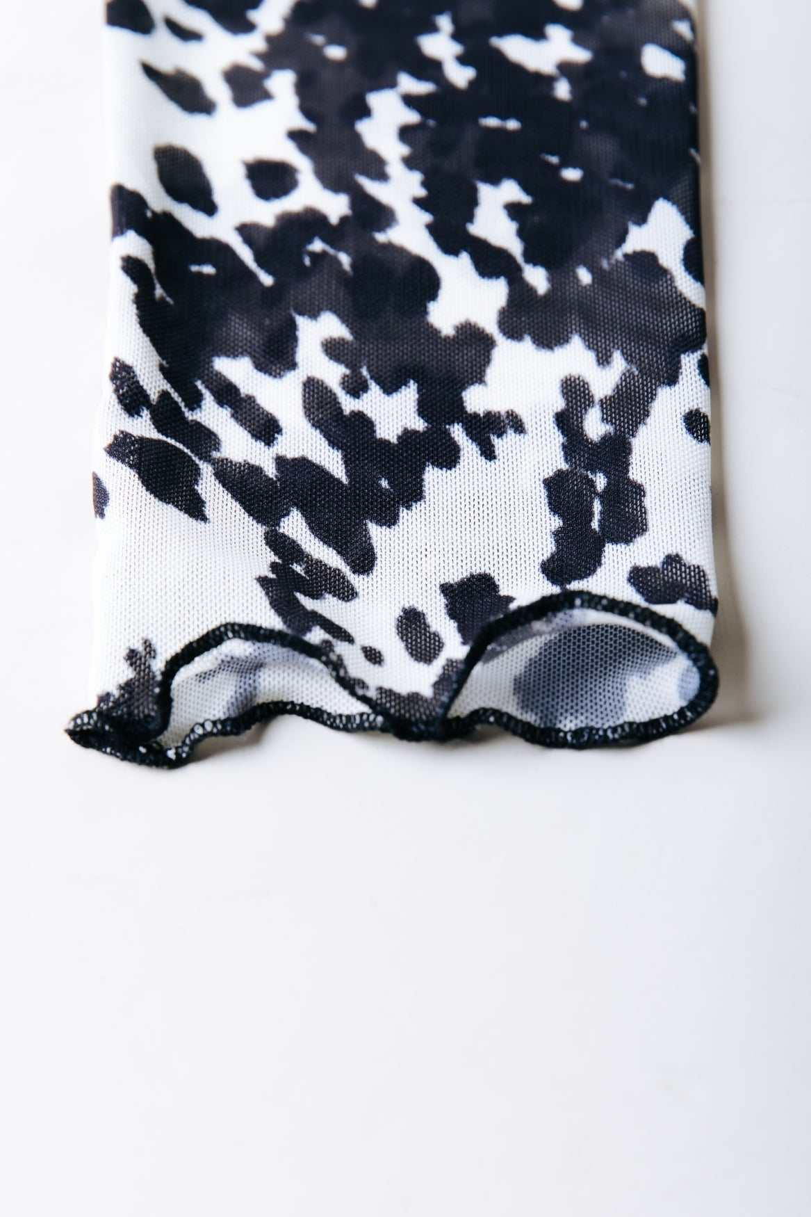 Maude Cow Maxi Mesh Dress | Beige