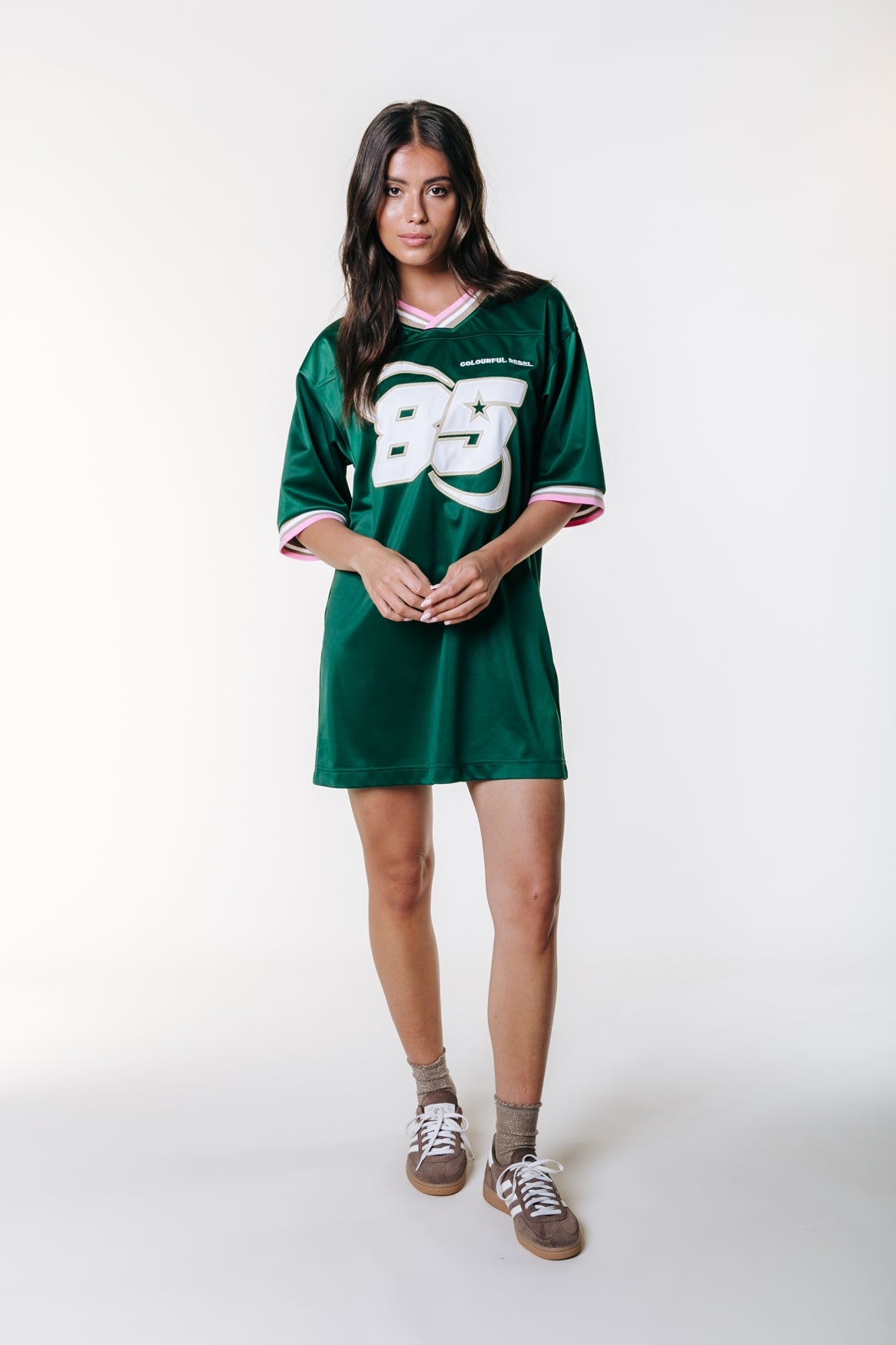 Liva Football Tee Dress | Green