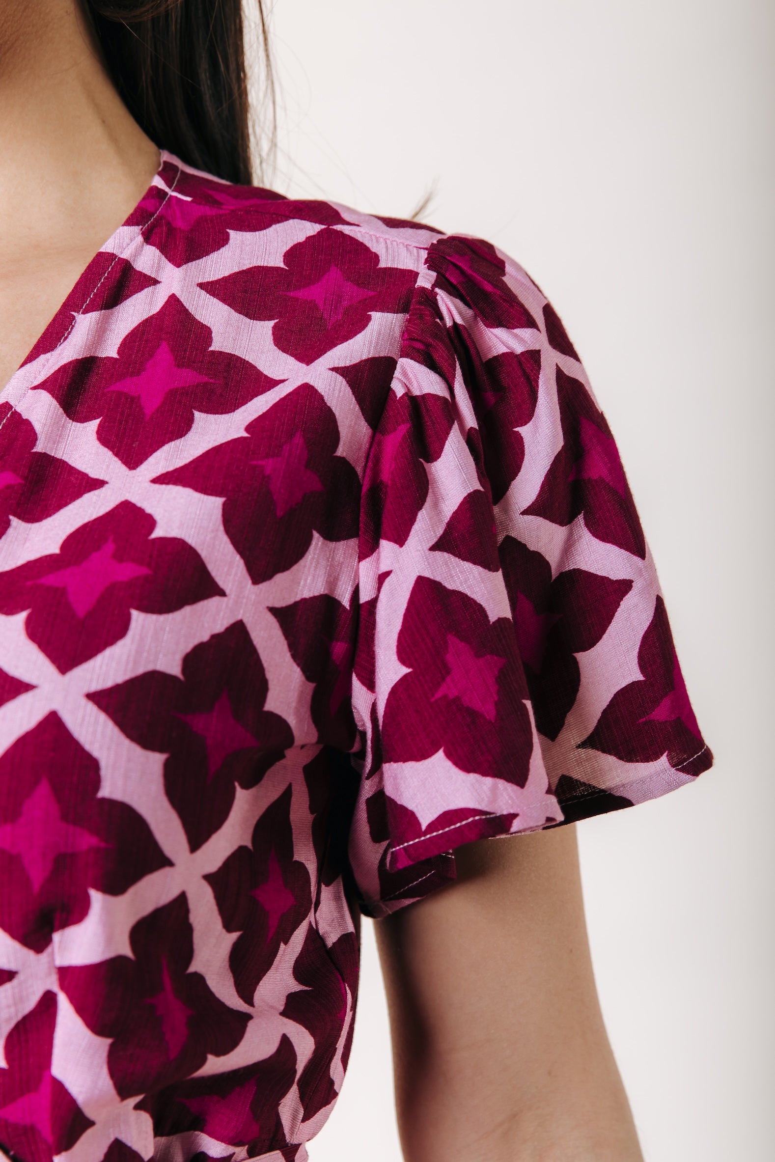 Ava Geo Wickelkleid | Mehrfarbig