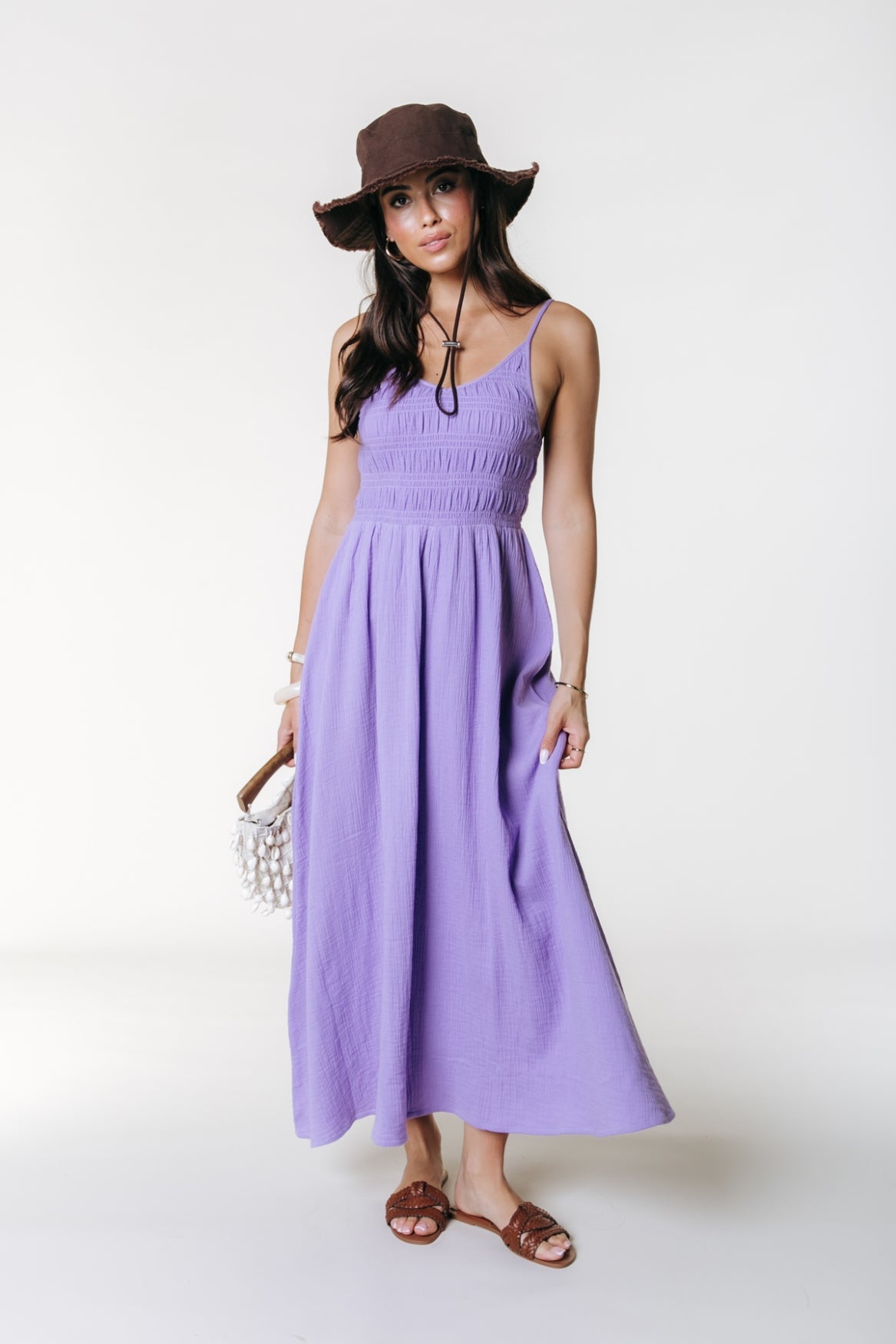 Sophie Uni Spaghetti Dress | Light Lavender