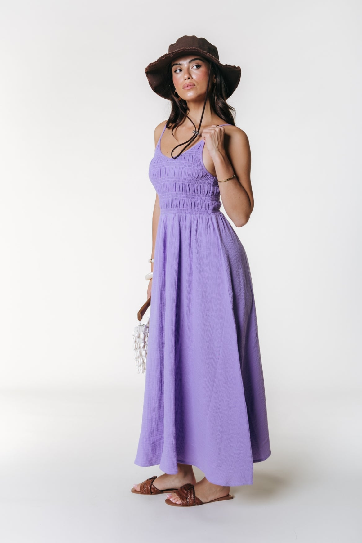 Sophie Uni Spaghetti Dress | Light Lavender