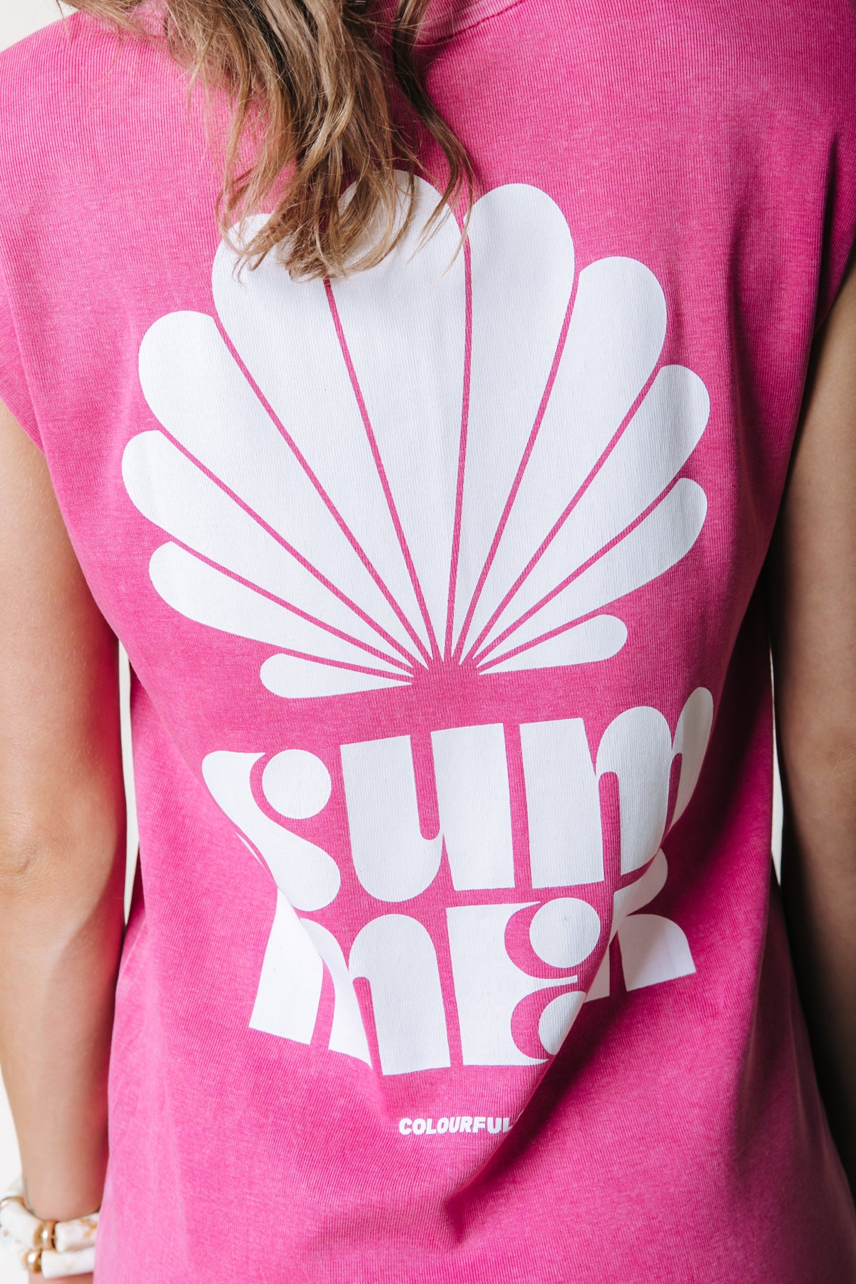 Summer Shell Padded Dress | Dunkles Fuchsia