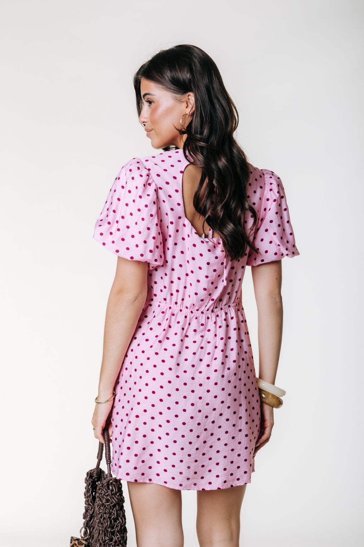 Mia Printed Dress | Light pink