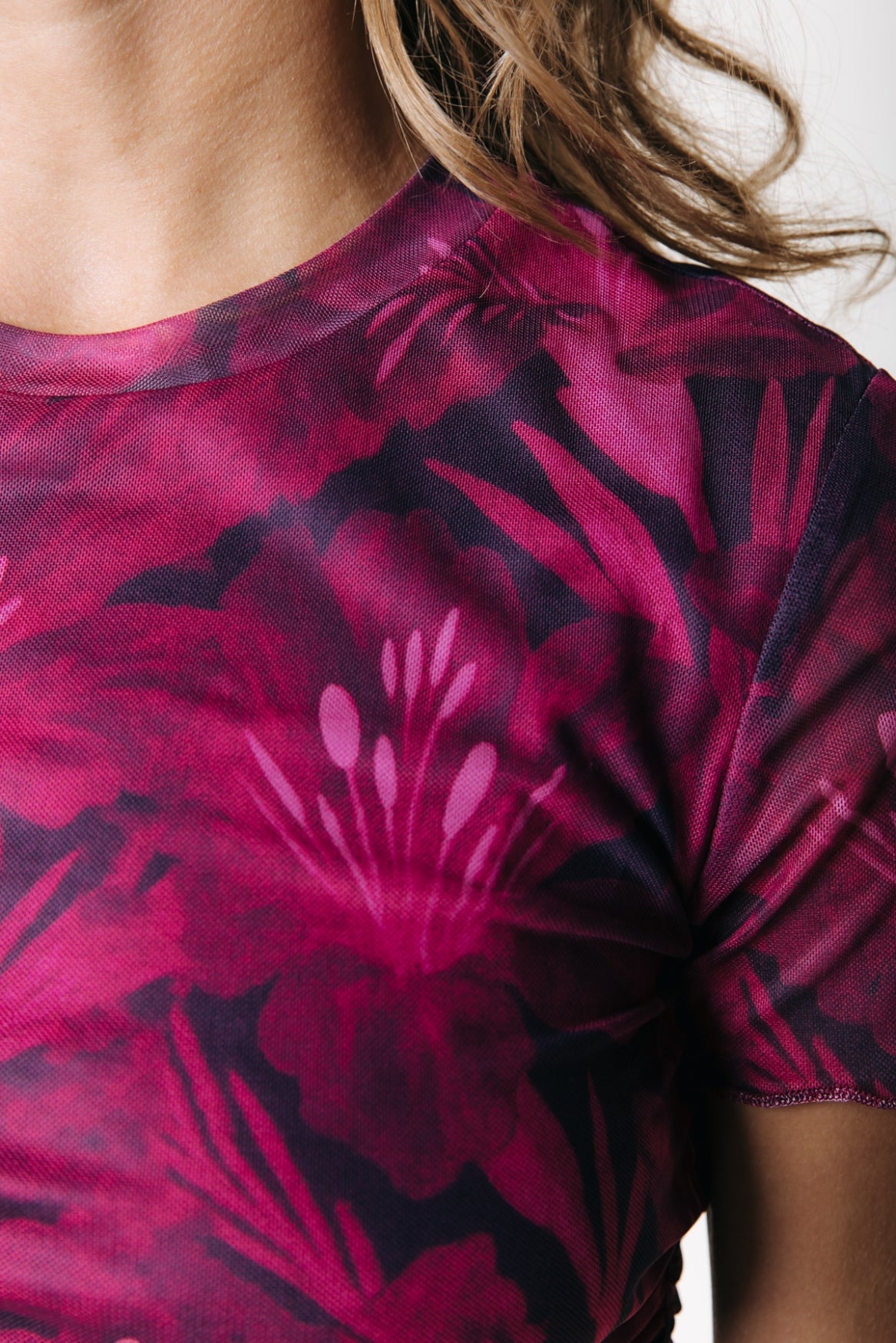 Jolie Flower Mesh Dress | Light pink