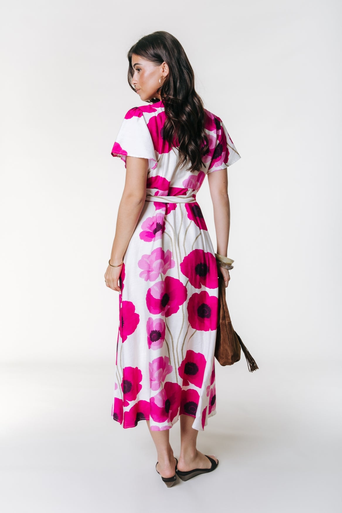 Ava Flower Wrap Dress | Multicolor