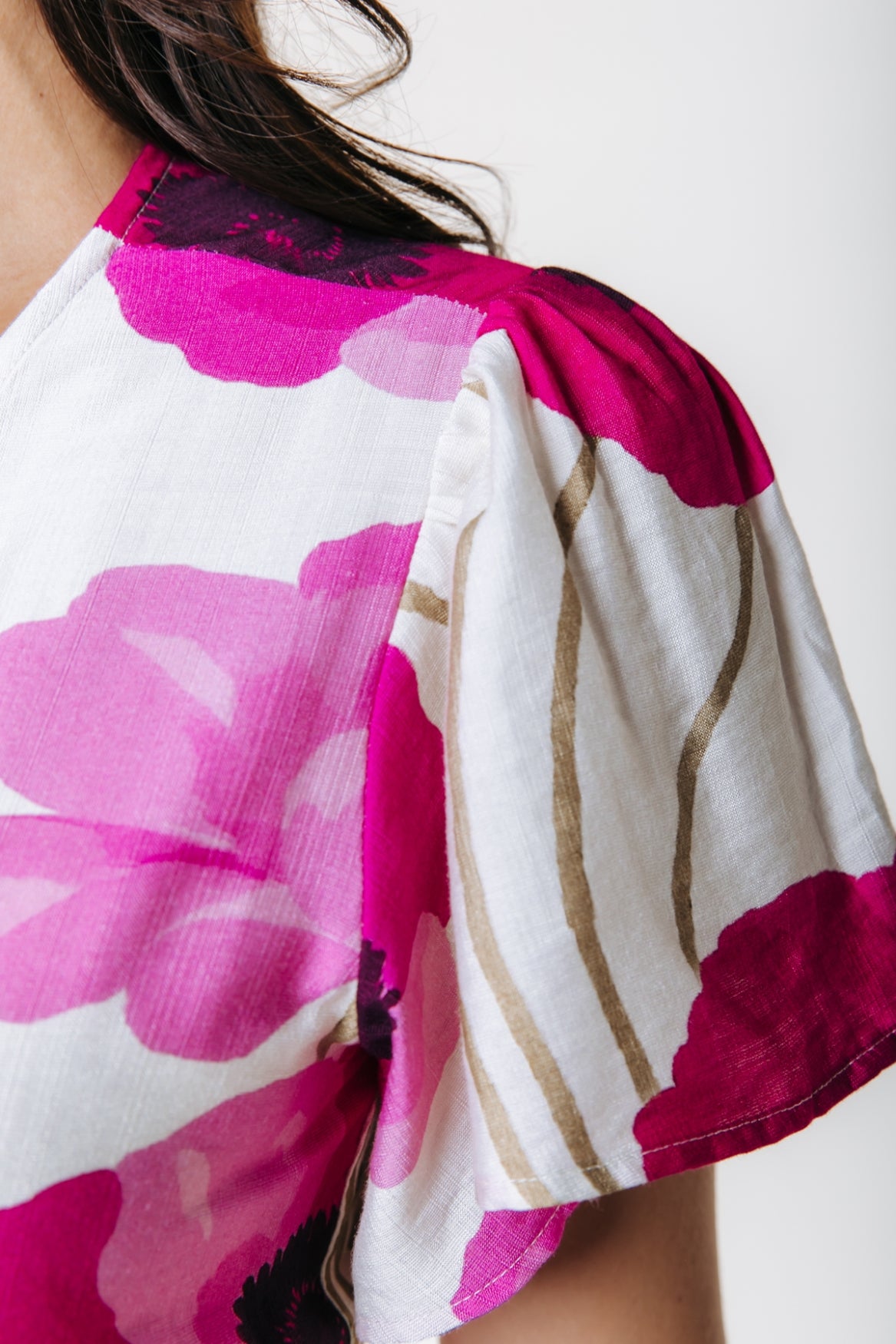 Ava Blumenwickelkleid | Mehrfarbig