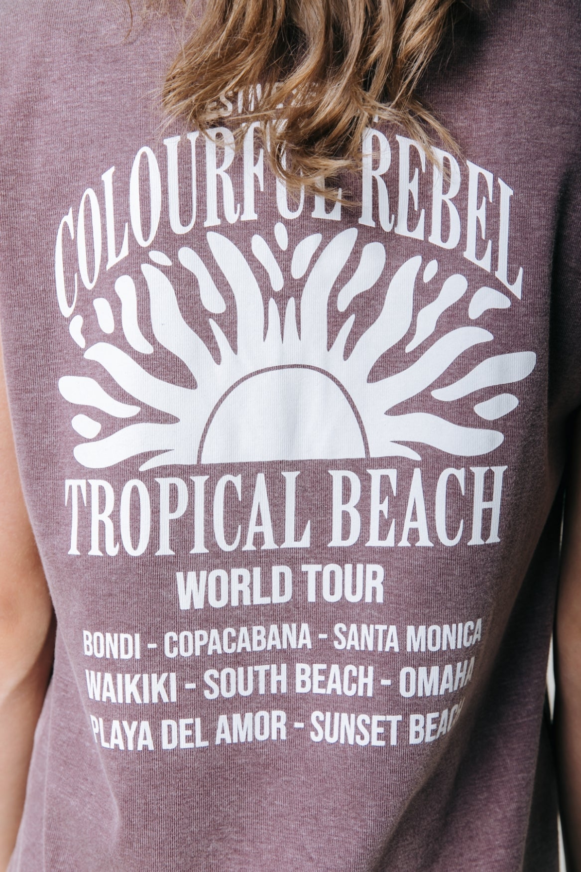 Tropcial Beach Dress | Warm Brown