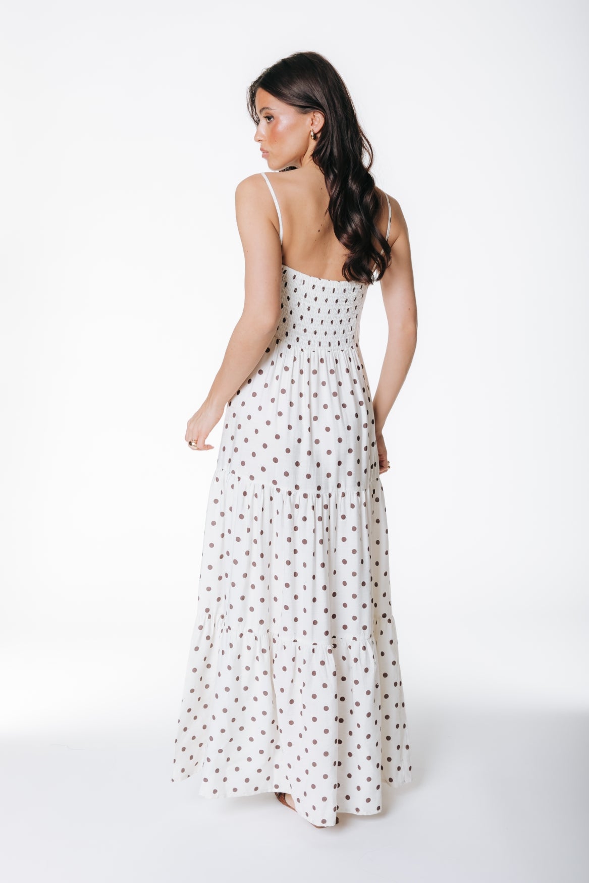 Fenna Polk a Dot Spaghetti Dress | Off white