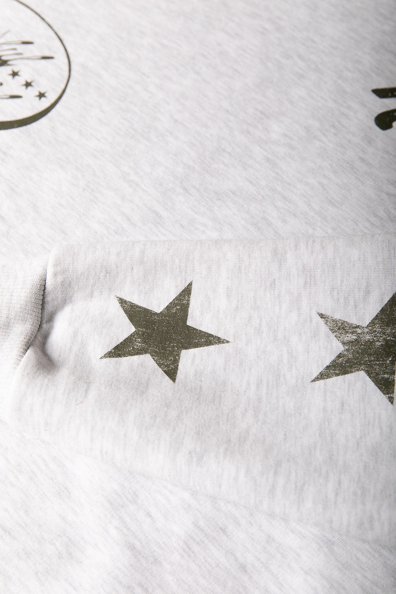 Star Logo Hoodie | Light grey melange