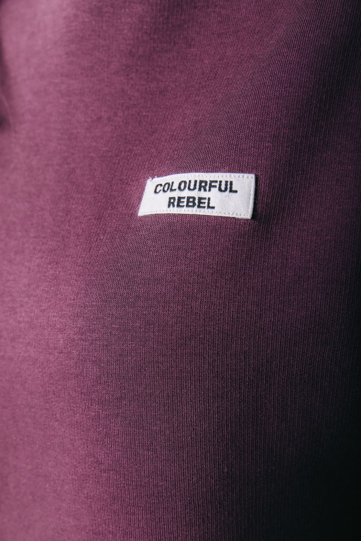 Label Hoodie | Merlot Red