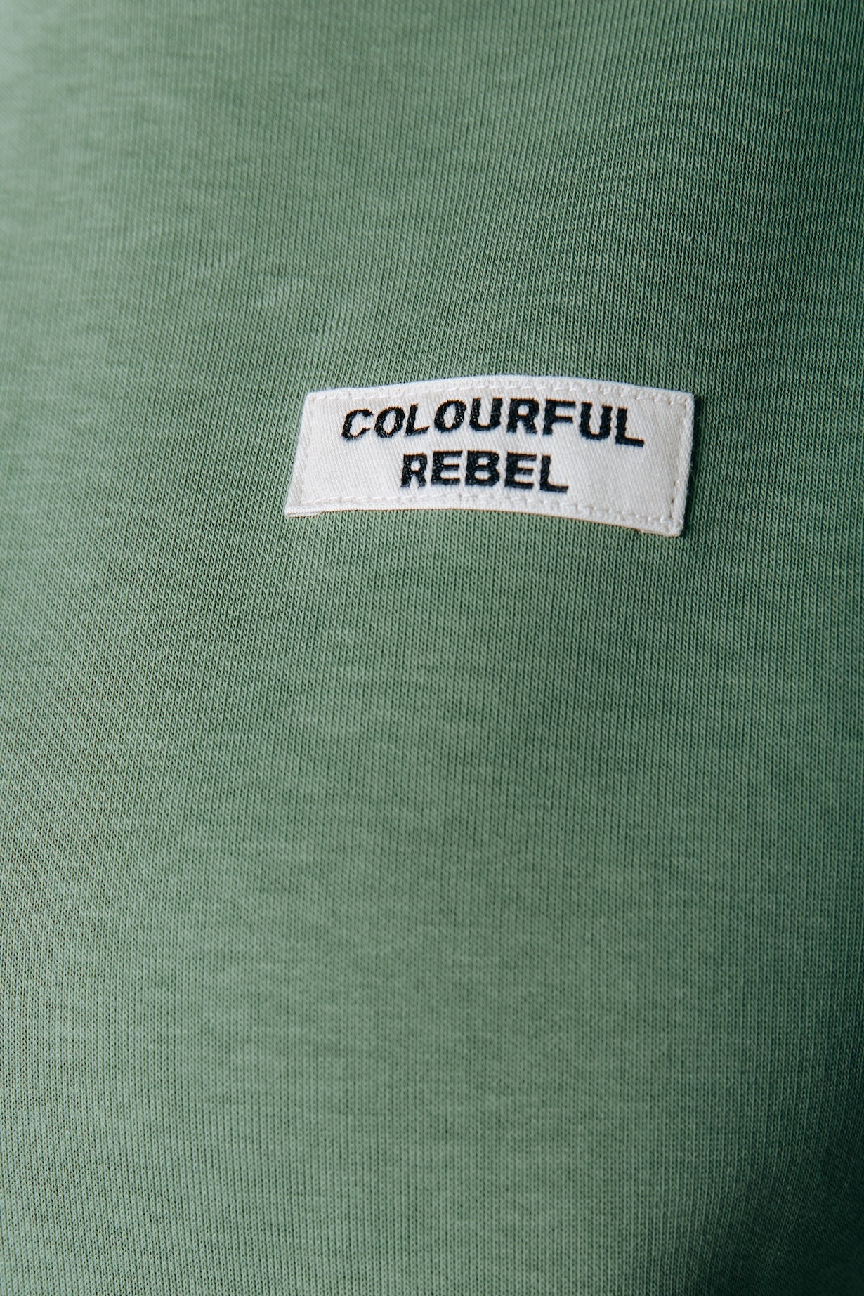 Label Hoodie | Olive Green