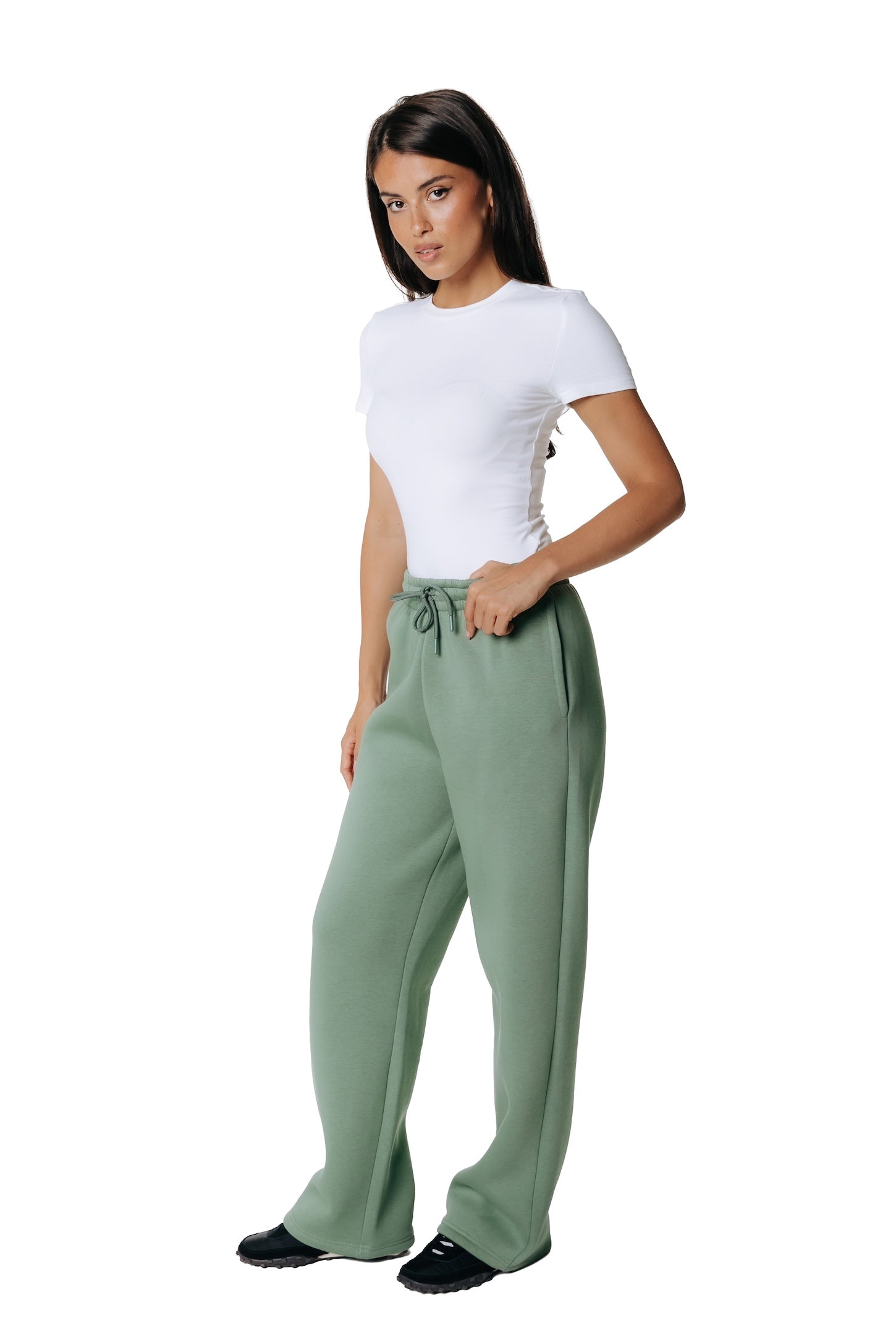 Label Sweatpants | Olive Green