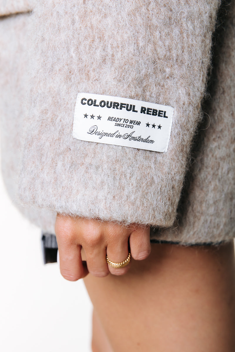 Gemma Hairy Blazer | Beige