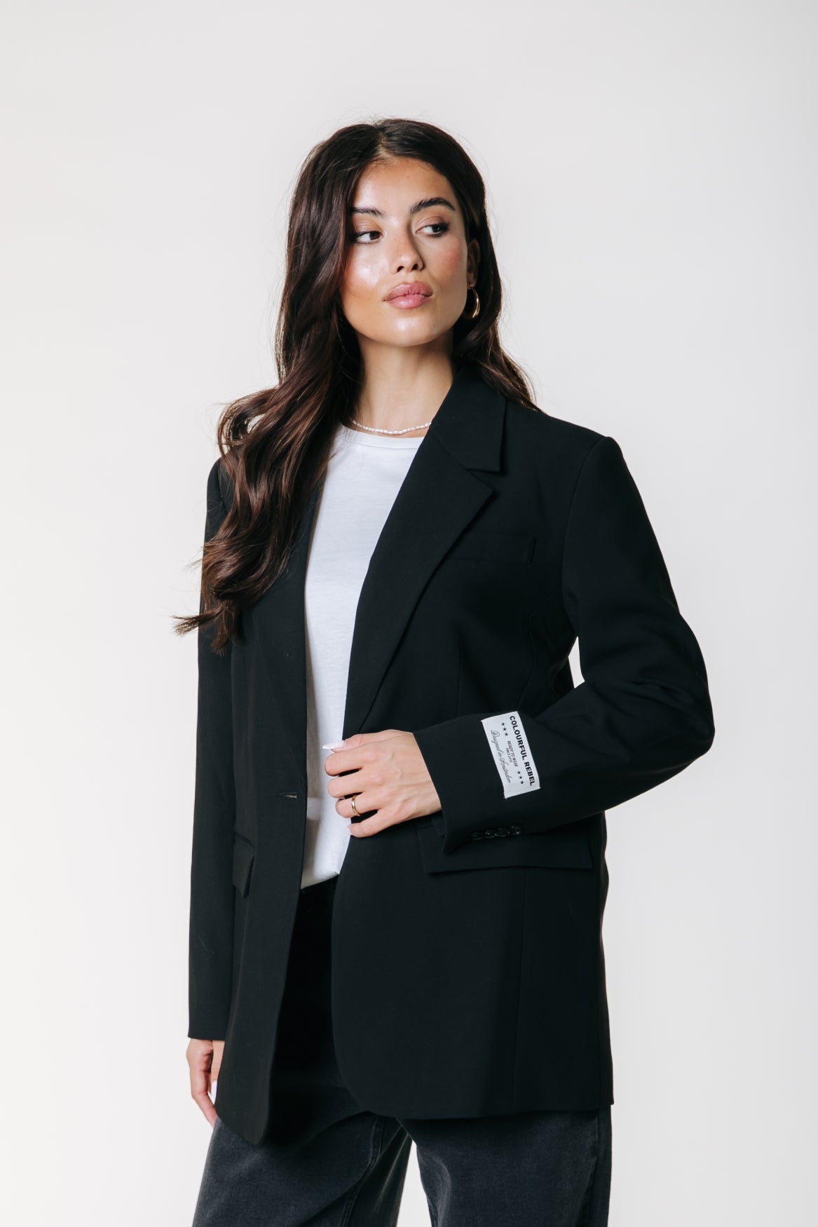 Jesra Blazer Denim Patch | Black