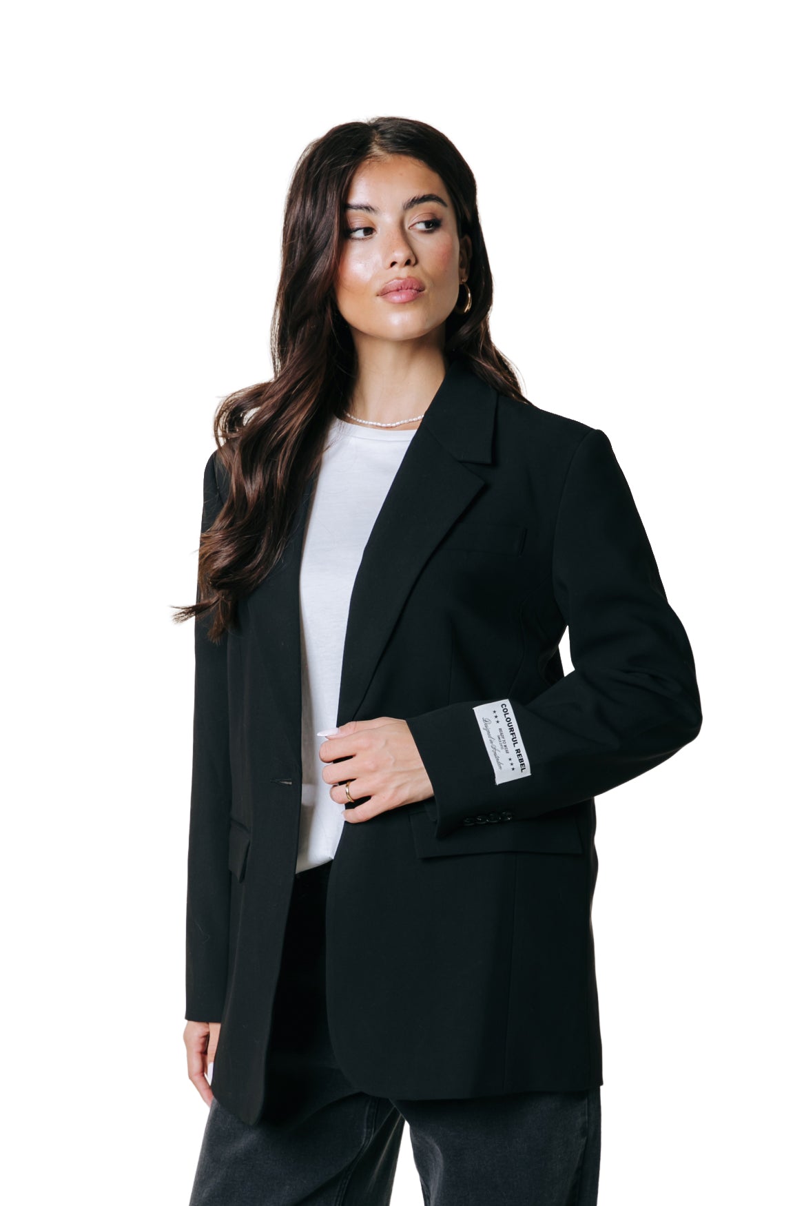 Jesra Blazer Denim Patch | Black