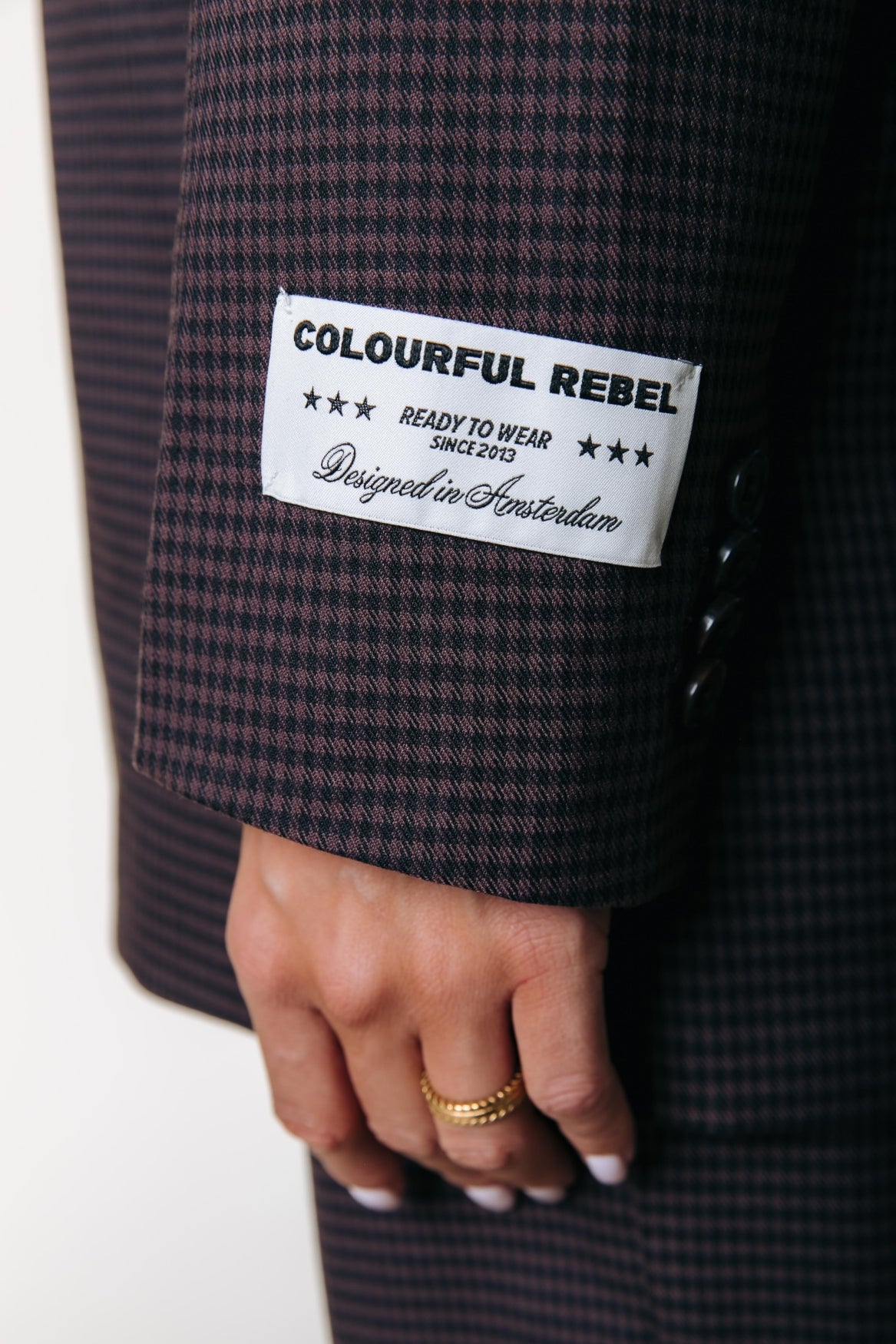 Mimmi Dogtooth Blazer | Brown