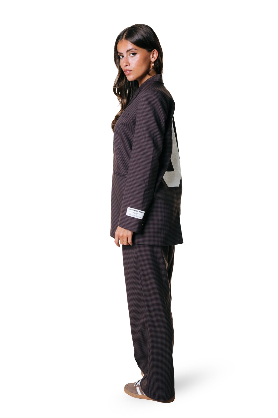 Mimmi Dogtooth Blazer | Brown