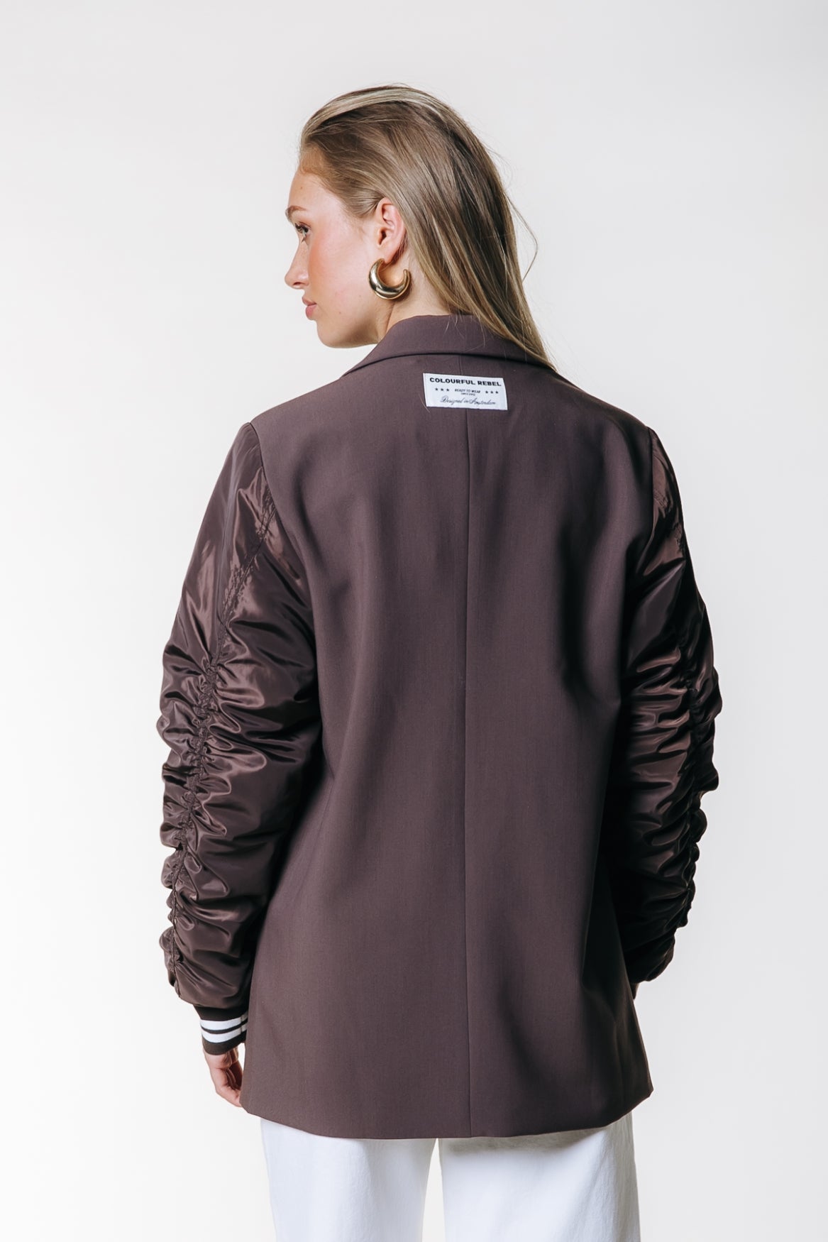 Gemma Contrast Blazer | Brown