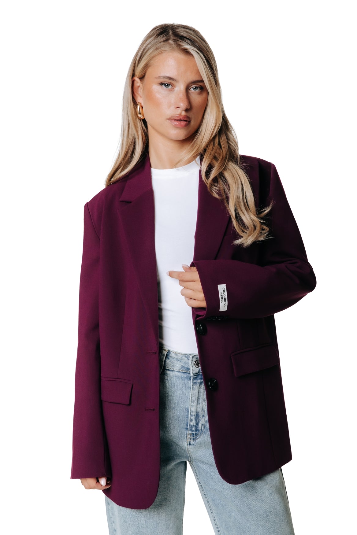 Gemma Blazer | Merlot Red
