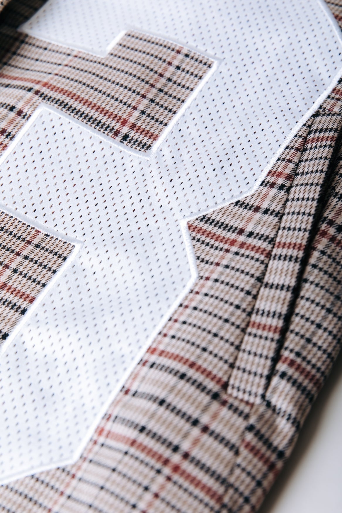 Paris Check Patch Single Breasted Blazer | Medium brown