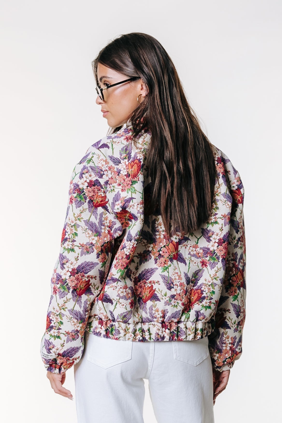 Bente Flower Jacquard Jacket | Off white