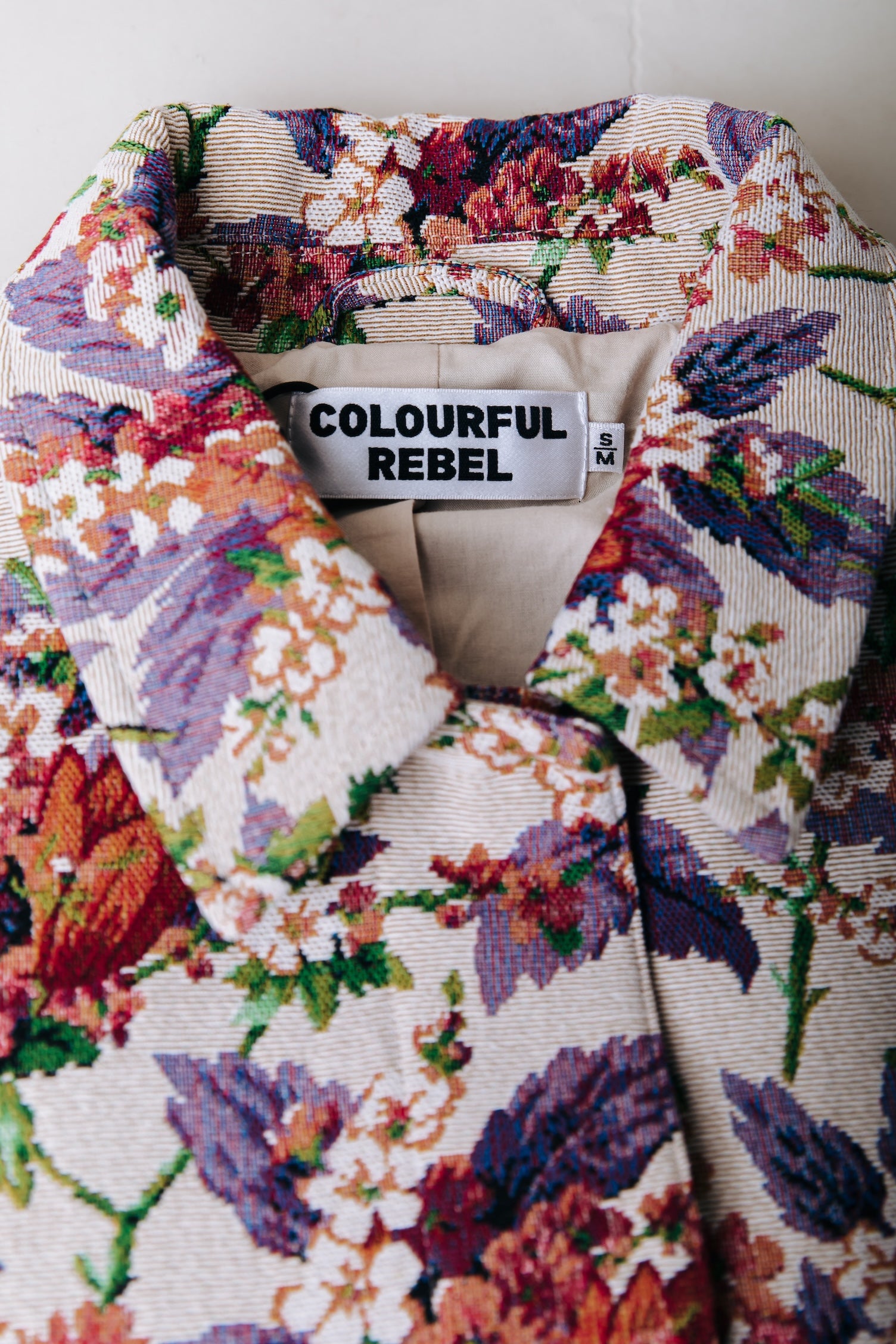 Bente Flower Jacquard Jacket | Off white