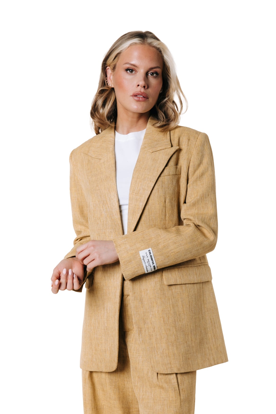 Bowie Blazer | Ochre Yellow