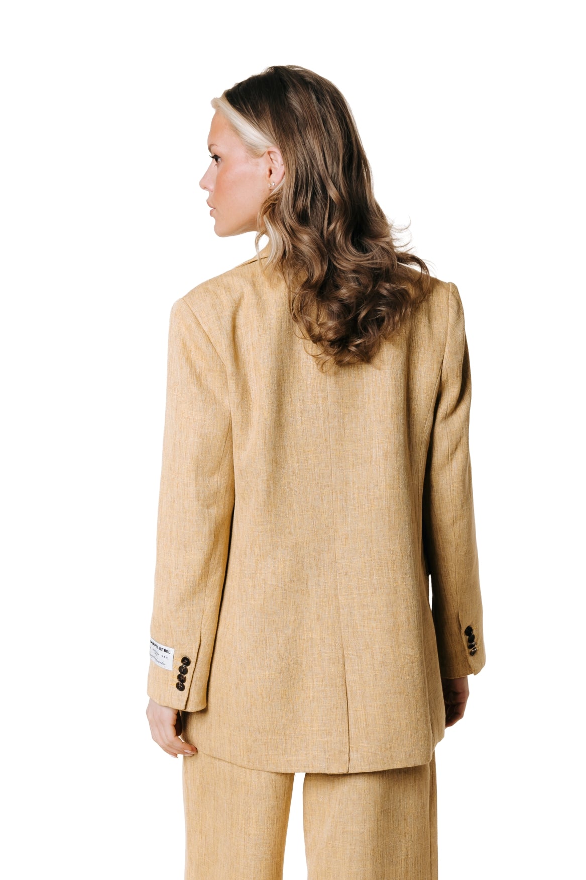 Bowie Single Breasted Blazer | Ochre Yellow