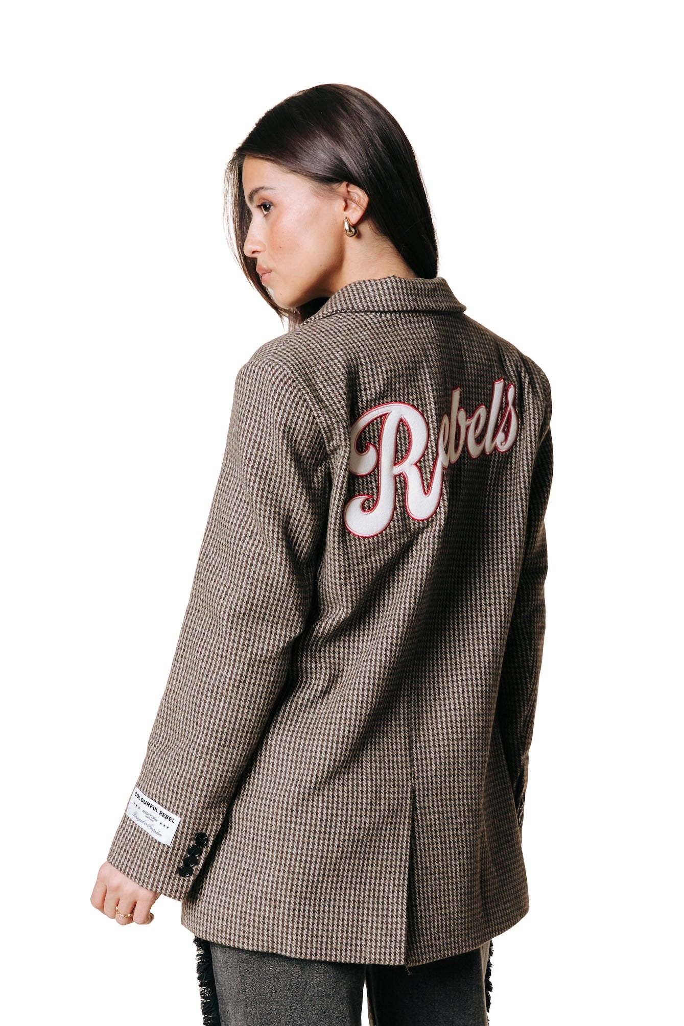 Jesra Check Blazer | Brown